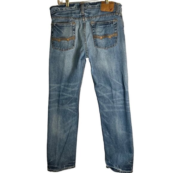 AMERICAN Eagle Straight Leg Men's Jeans Size 34/30 - Picture 2 of 13